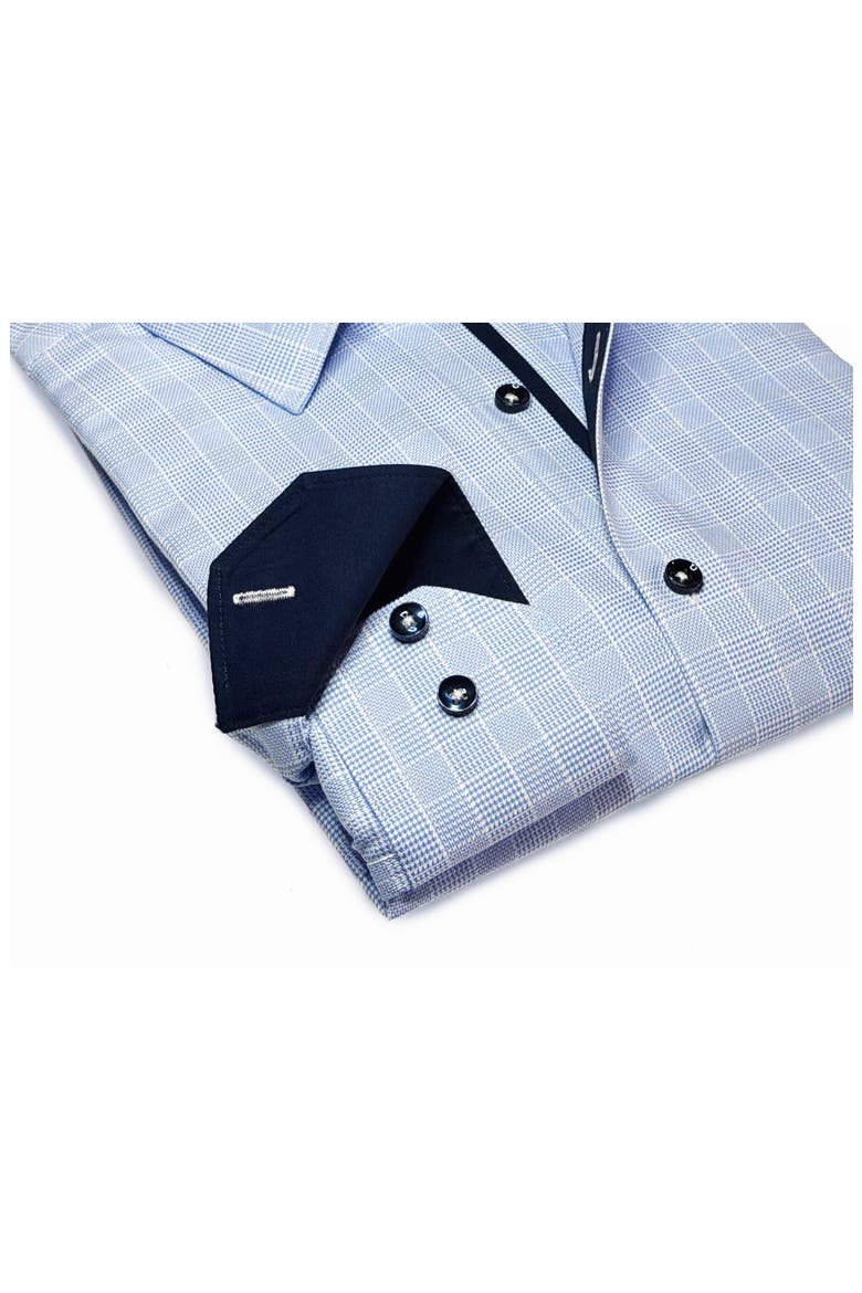 Check Long Sleeve Cotton Shirt, Alternate, color, LT BLUE FANCY CHECK