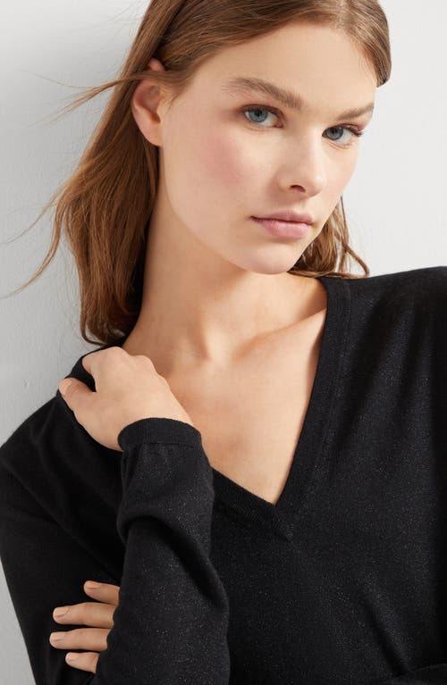 Brunello Cucinelli Sparkling Sweater In Black
