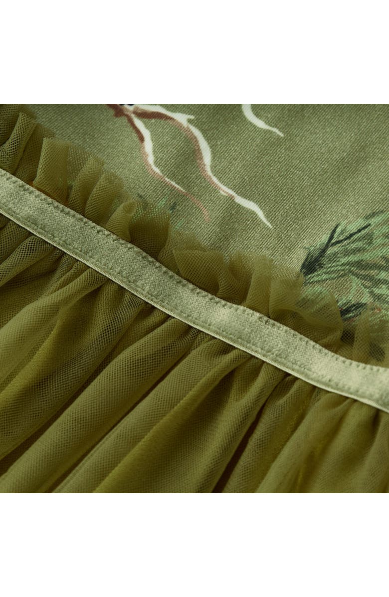 Milkbarn Cotton Stretch Ballet Dress, Alternate, color, Toucan