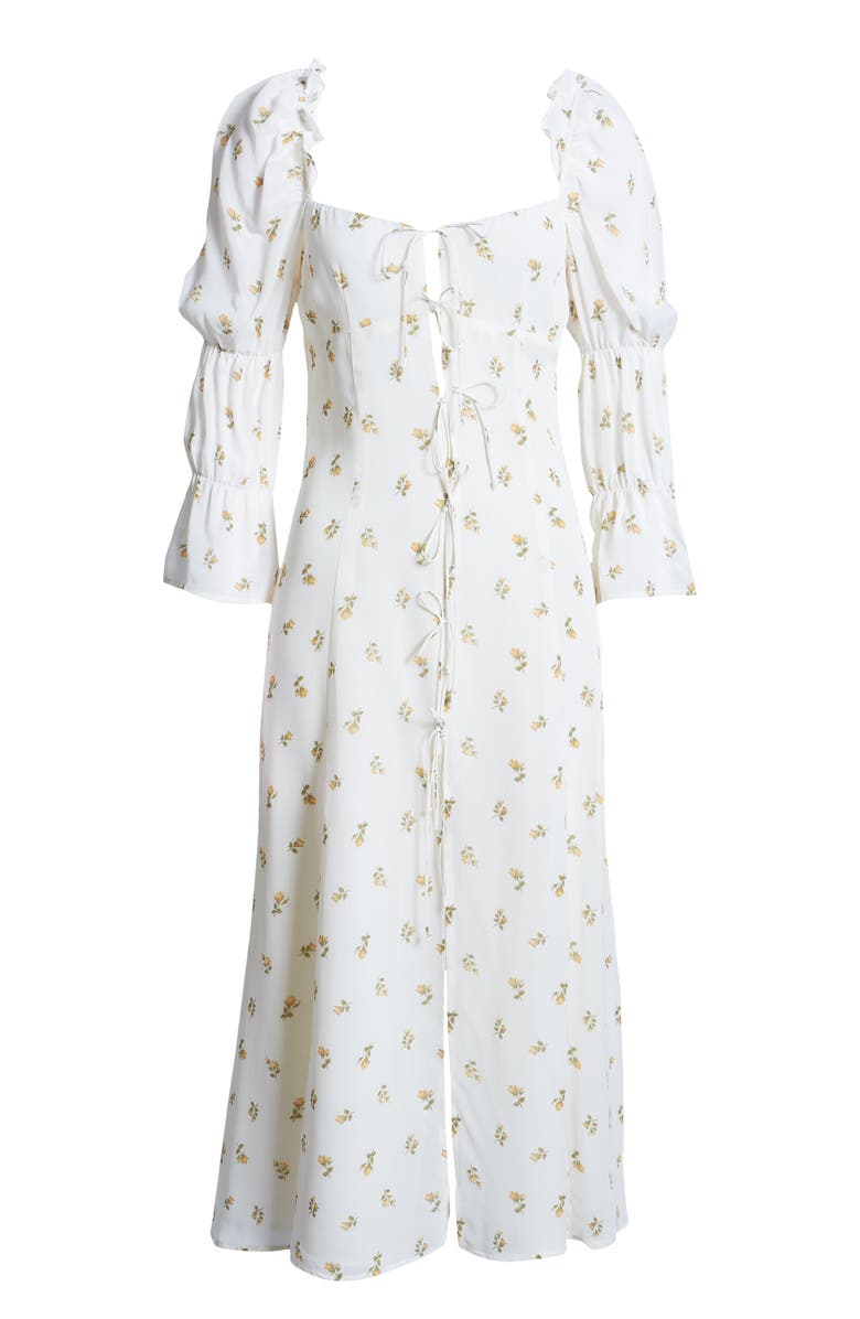 Reformation Roberta Floral Midi Dress, Alternate, color, 