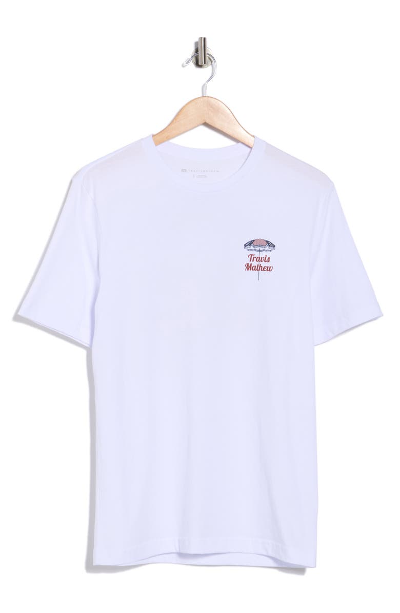 TravisMathew Born on the Fourth Cotton Graphic T-Shirt, Main, color, White