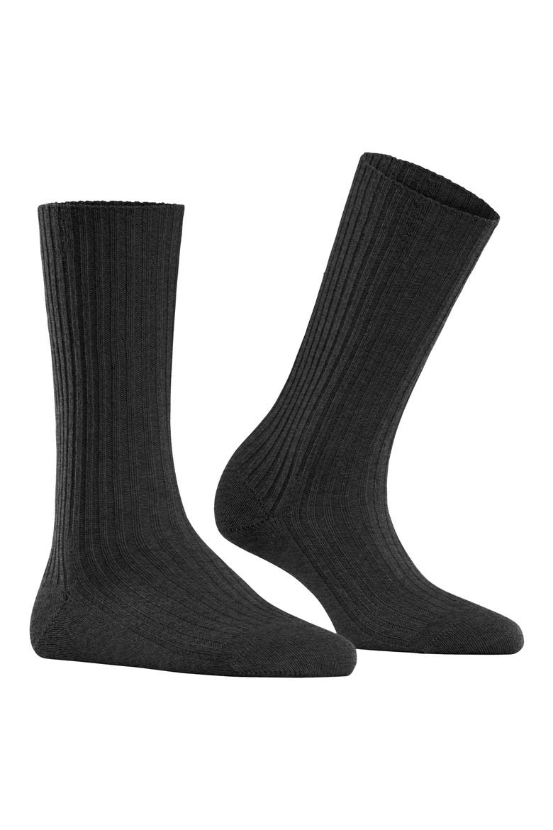 Cosy Wool Blend Boot Socks, Alternate, color, ANTHRA.MEL