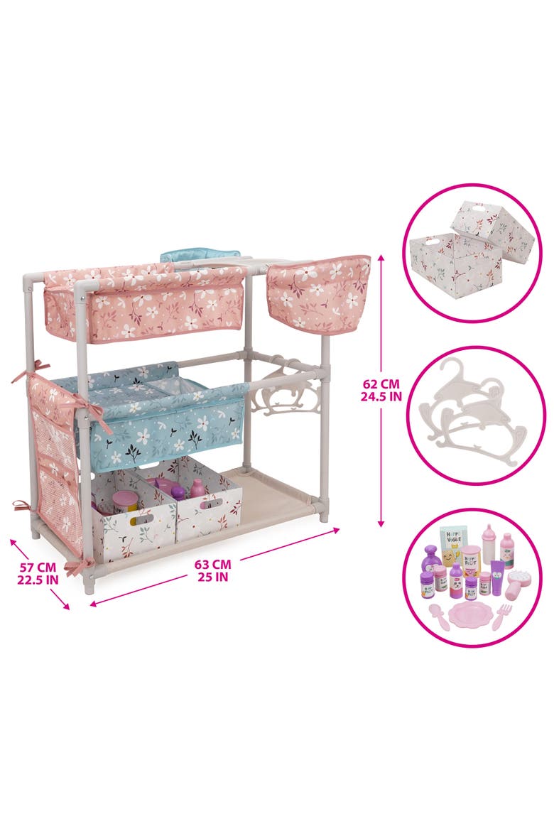 Springtime Twin Center Doll Accessory Set 15pc, Alternate, color, Multicolored