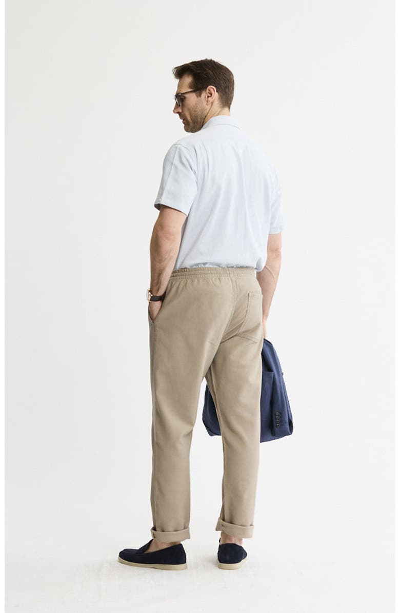 JACHS Cotton Twill Drawstring Pants, Alternate, color, Cappuccino