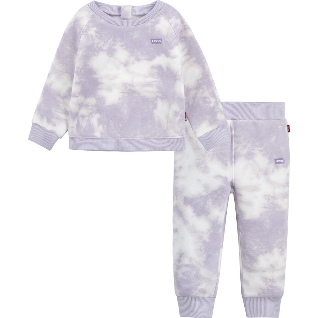 Levi's Babies'  Everyday Sweat Set In Purple