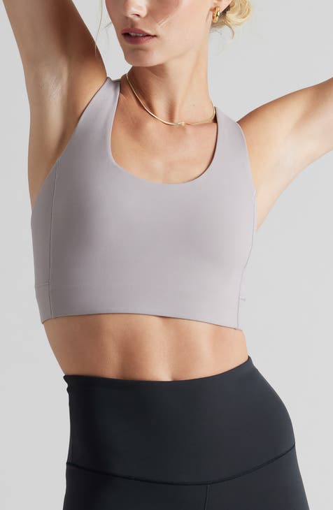 Gray sports bra online