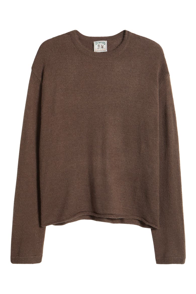 Sunday Crewneck Sweater, Alternate, color, WALNUT