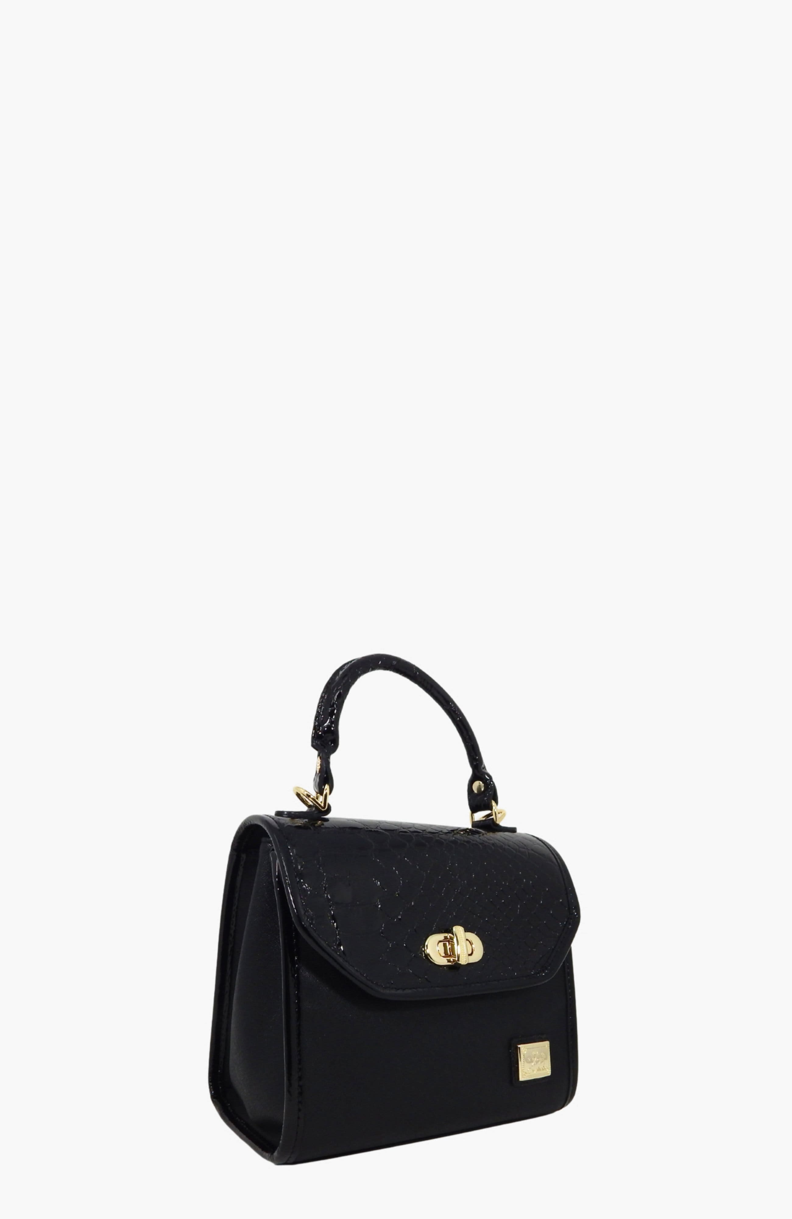 Cherry Blossom 518 Handbag, Alternate, color, Black