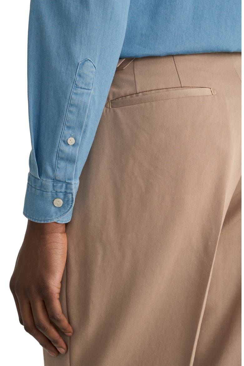 Stretch Denim Shirt, Alternate, color, MEDIUM BLUE