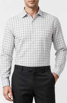 JB Britches Micro Check Woven Dress Shirt
