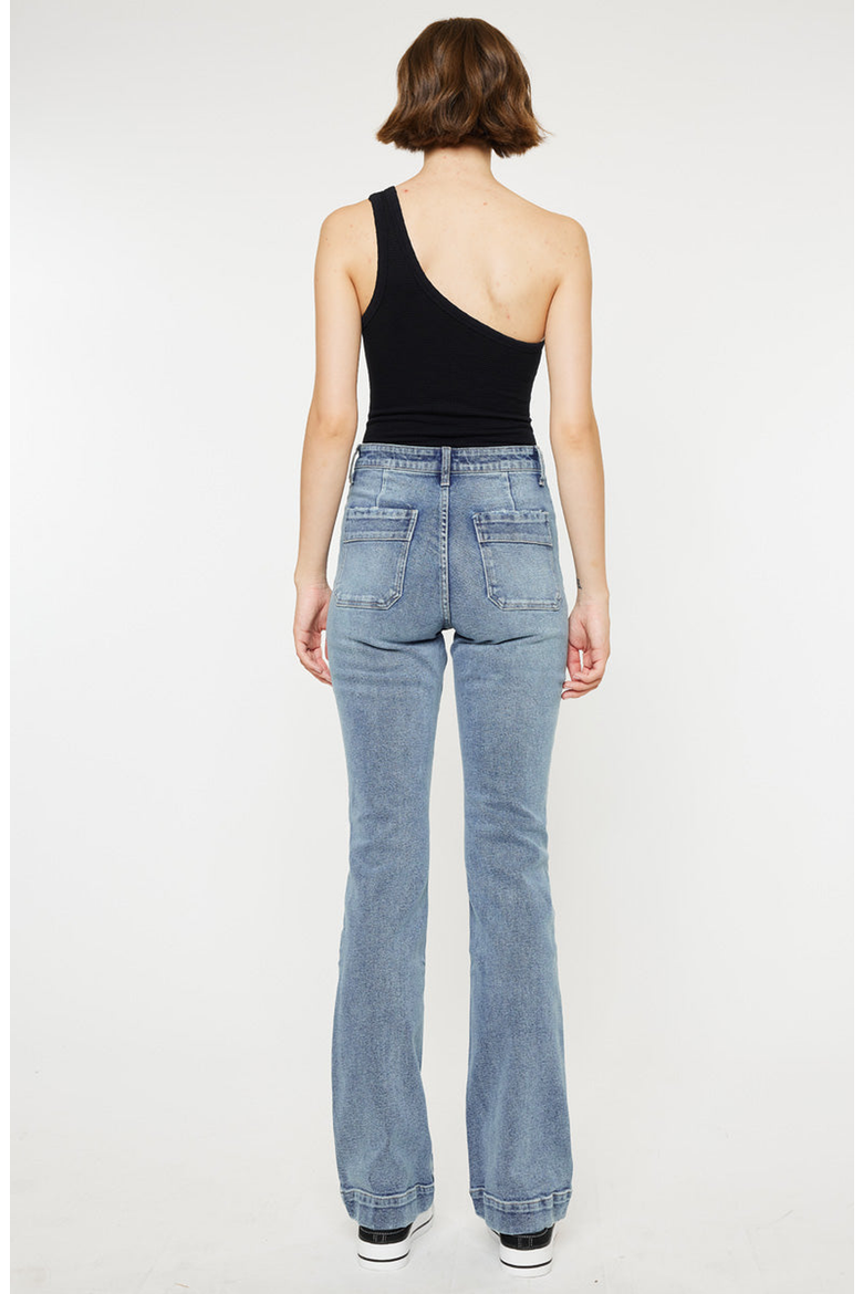 Carrie High Rise Vintage Bootcut Jeans, Alternate, color, Medium Wash