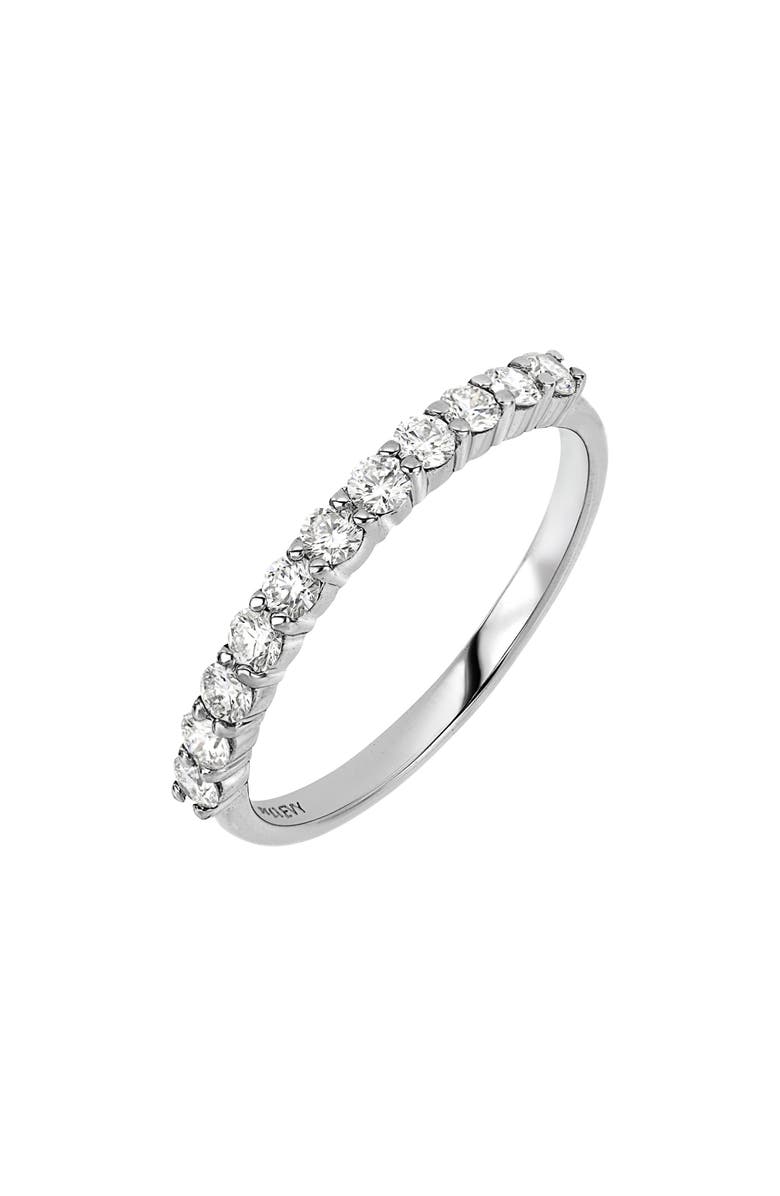 Bony Levy Liora Diamond Stacking Ring, Main, color, 18K White Gold