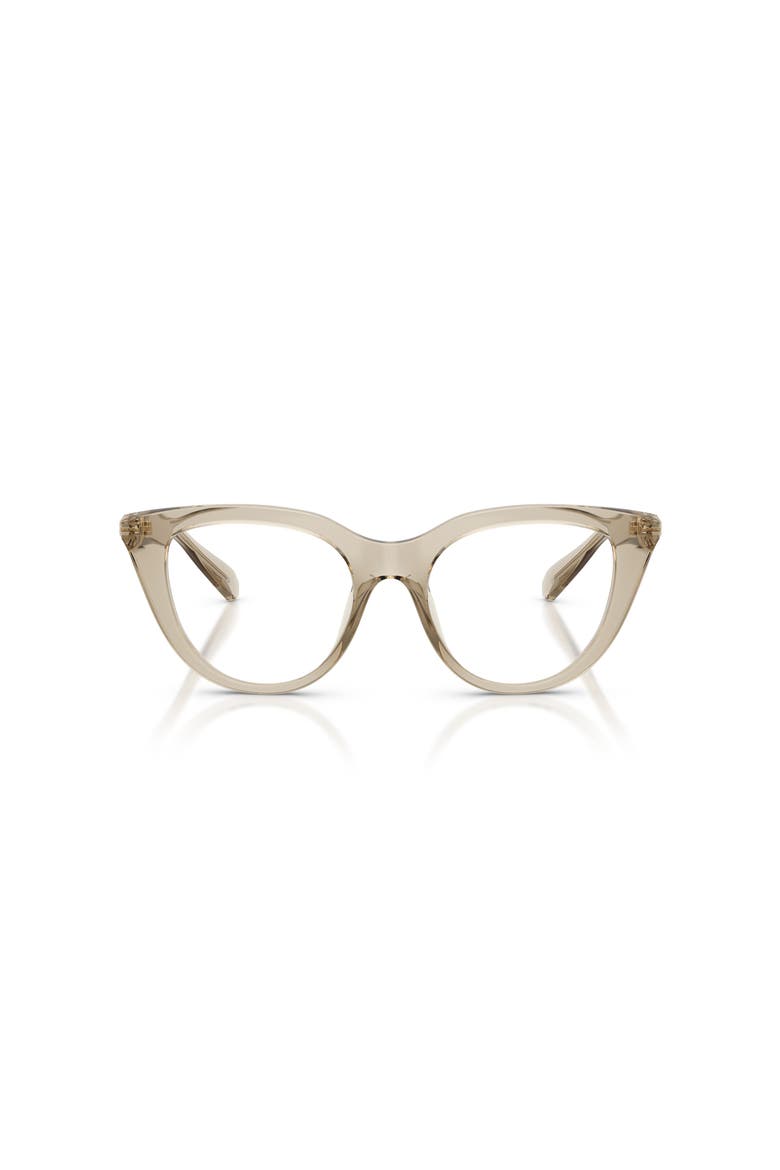49mm Cat Eye optical glasses, Alternate, color, Beige