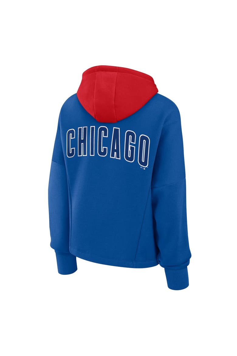 Women's Fanatics Royal Chicago Cubs Oversized Legacy Favorite Spectator Pullover Hoodie, Alternate, color, Royal