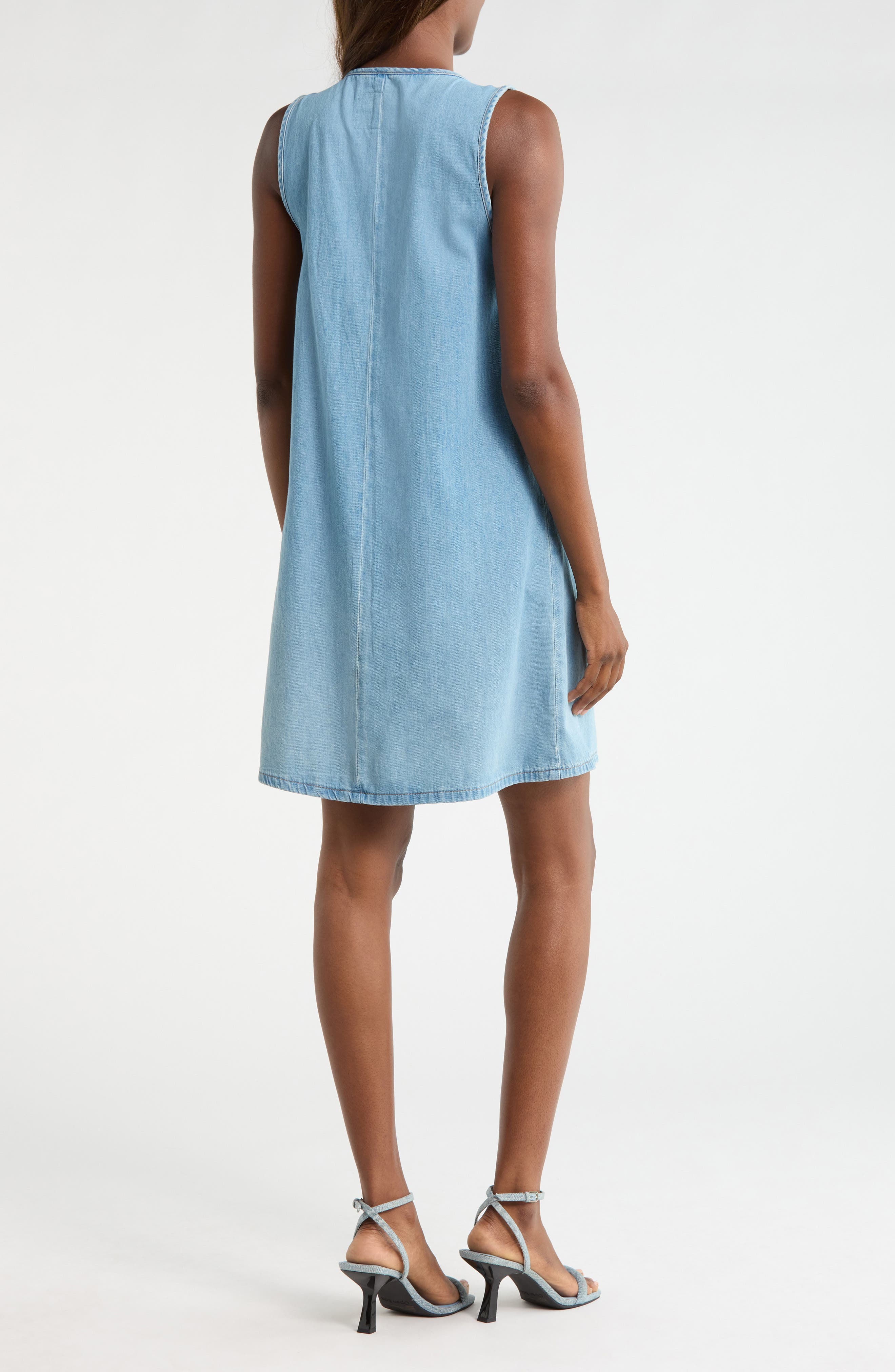 Pintuck Denim Dress - image 2