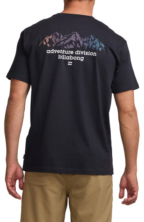 Billabong Ridgeline Adventure Division Organic Cotton Graphic T-shirt In Blue