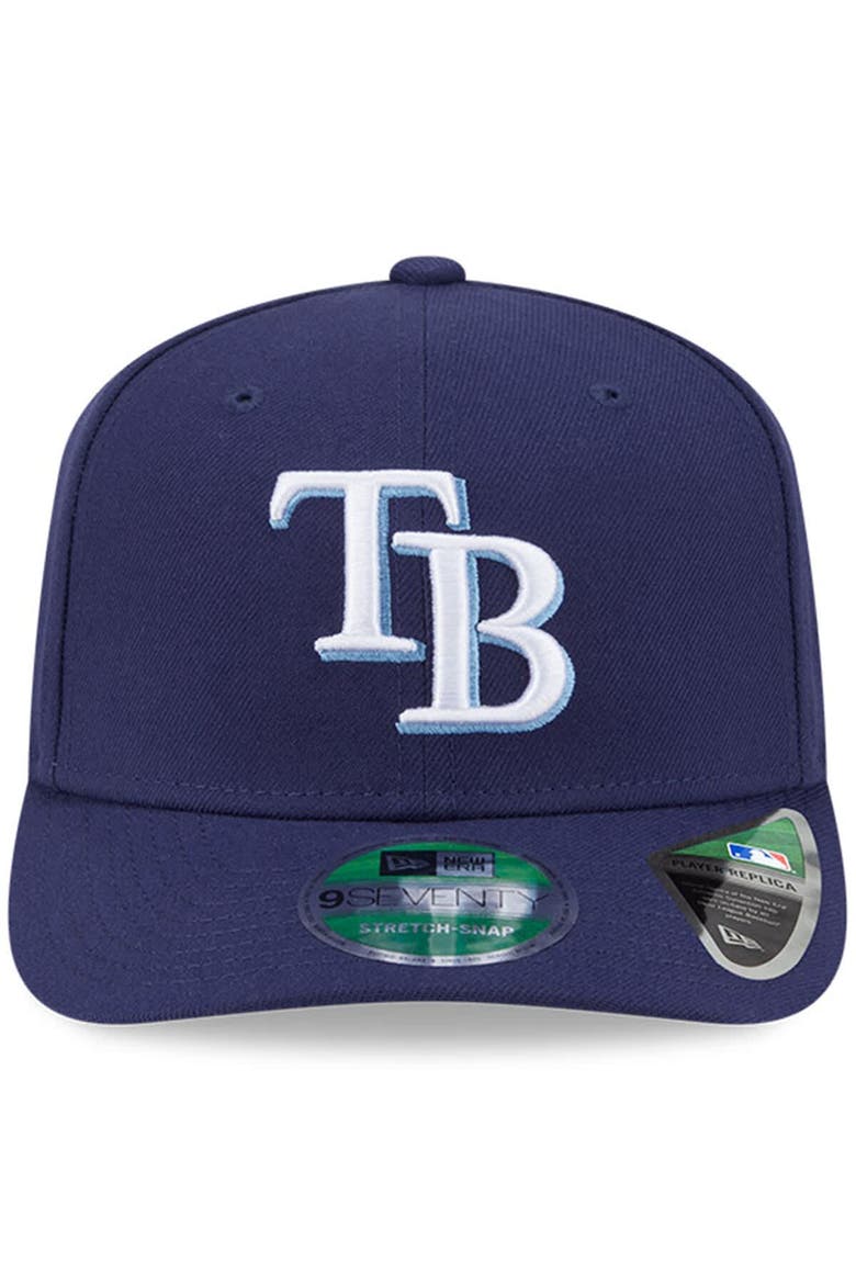 Men's New Era  Navy Tampa Bay Rays Player Replica 9SEVENTY Adjustable Hat, Alternate, color, Navy