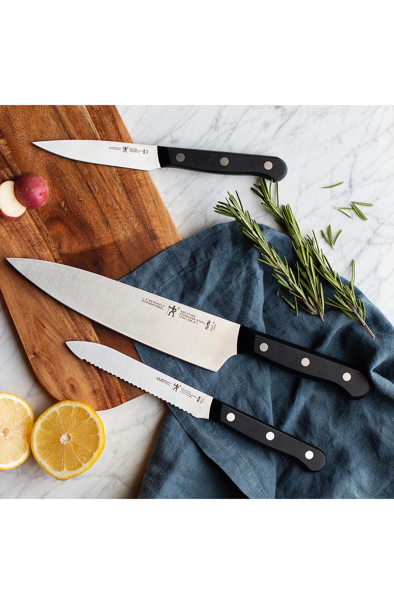HENCKELS CUTLERY Henckels International Solution 3-Piece Starter Knife Set, Alternate, color, 