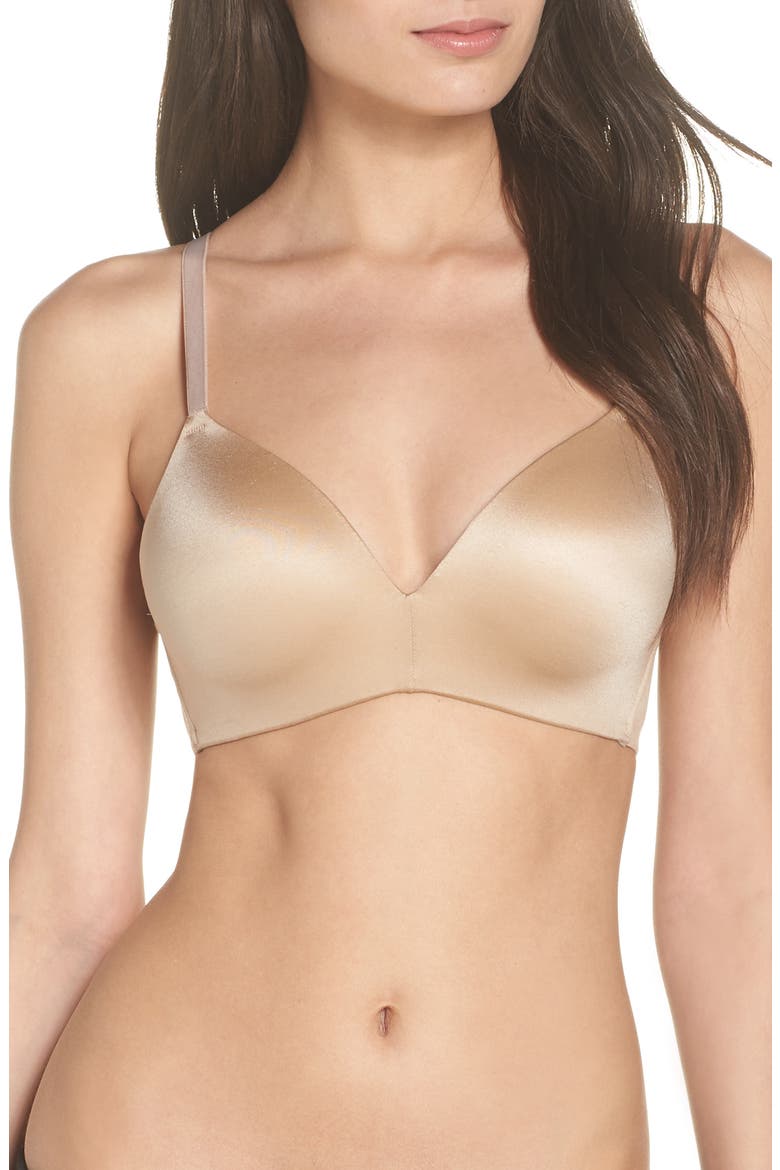 Future Foundation Wireless T-Shirt Bra, Main, color, AU NATURAL