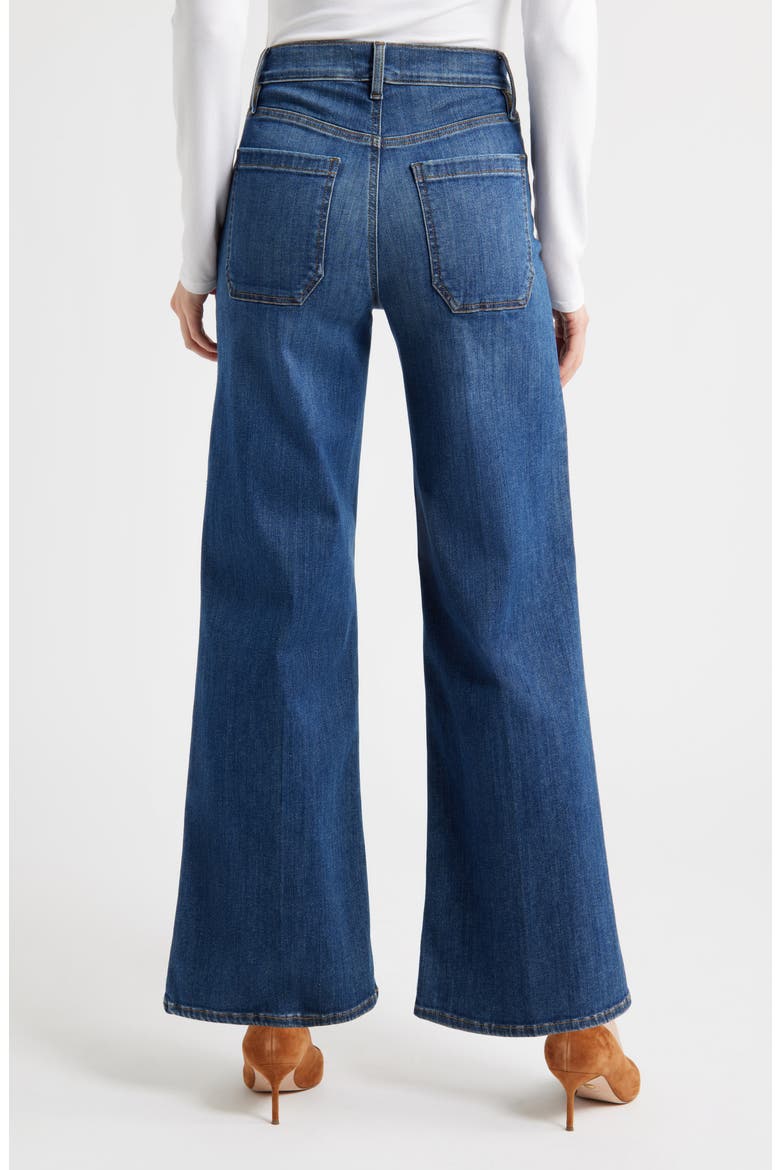 Le Slim Palazzo Jeans, Alternate, color, ROCKWELL CLEAN