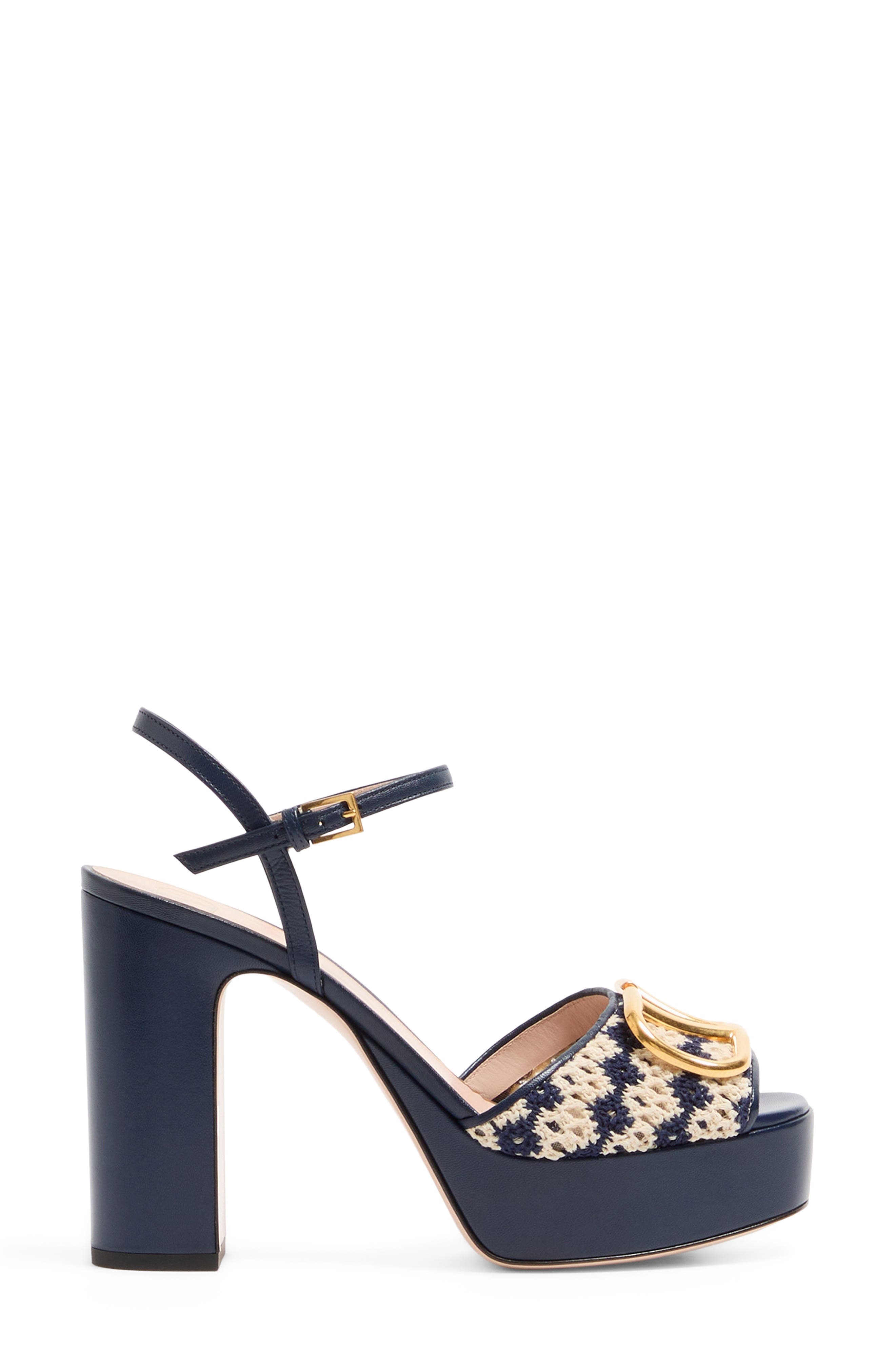 Valentino Garavani VLOGO Platform Sandal, Alternate, color, 