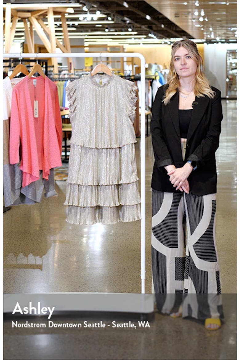 Metallic Tiered Minidress video