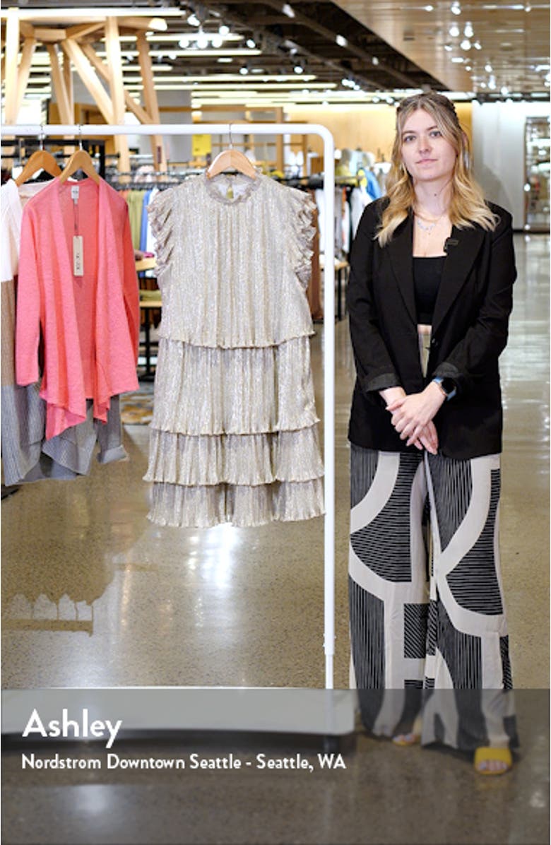 Metallic Tiered Minidress, sales video thumbnail