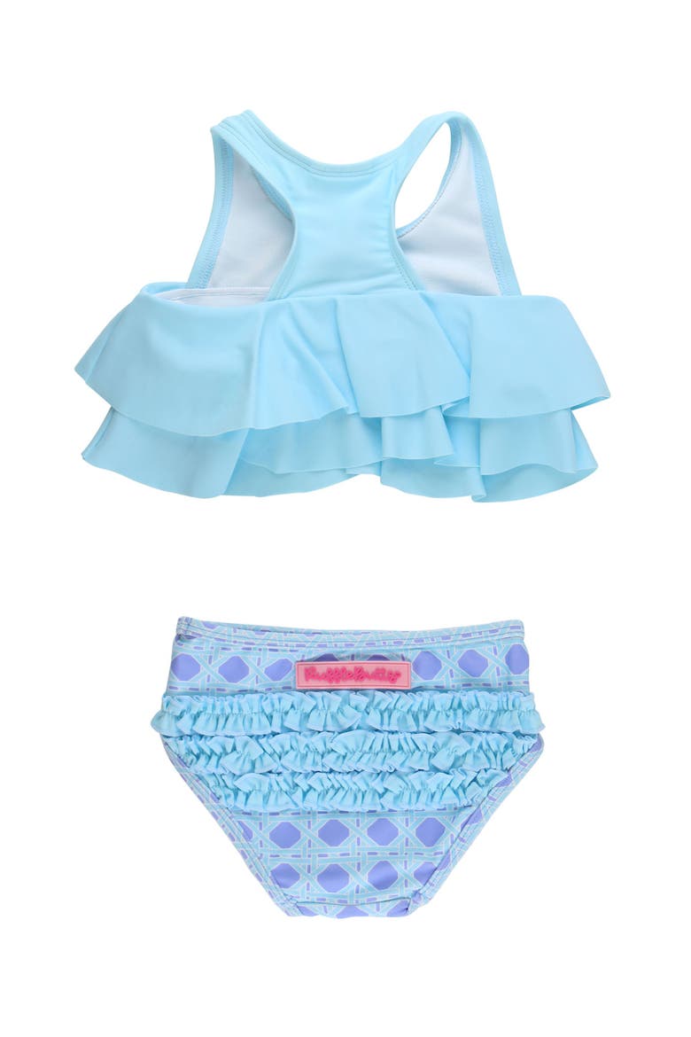 Toddler Girls Flounce Bikini, Alternate, color, Periwinkle Blue Coastal Cane