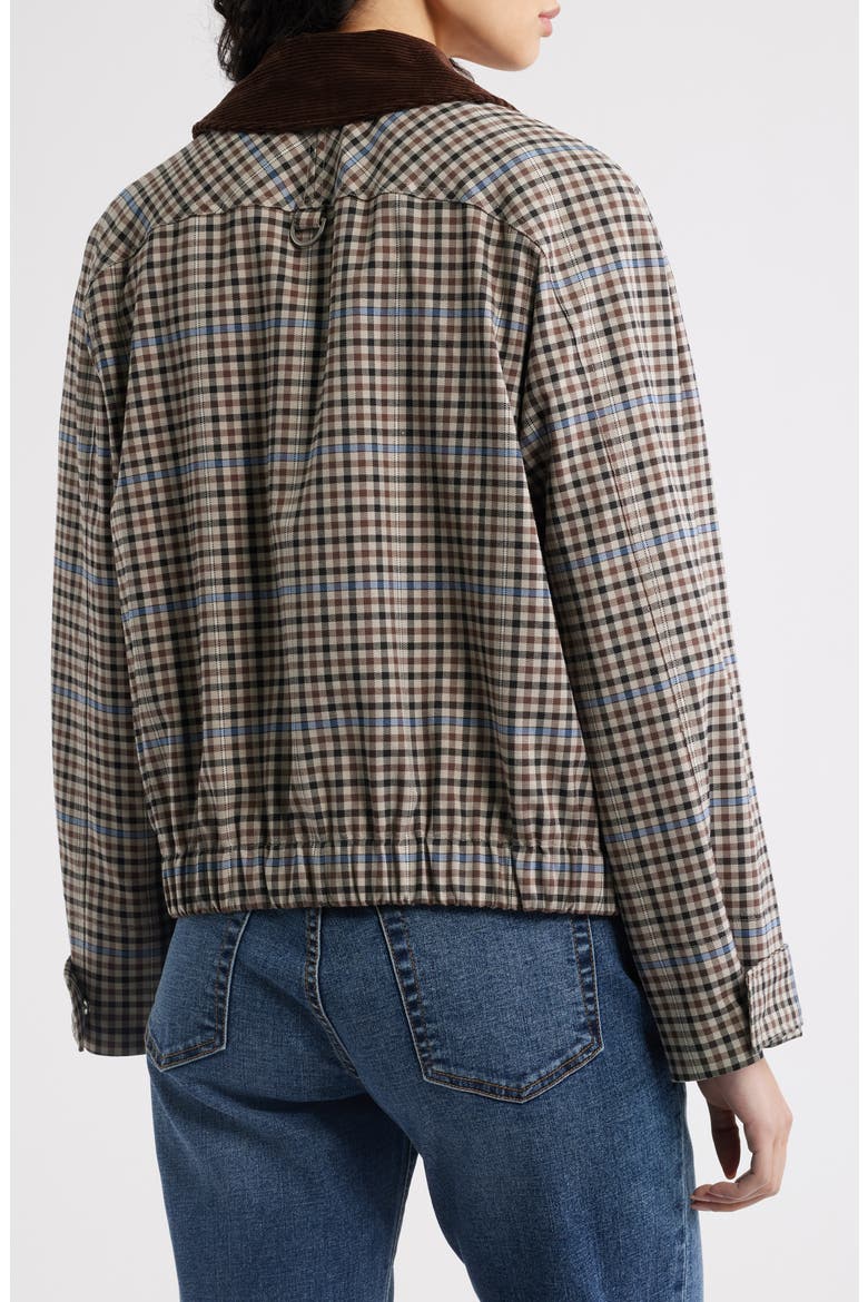 York Corduroy Collar Check Jacket, Alternate, color, MOCHA CHECK