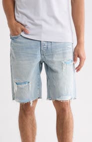PURPLE BRAND Nova Destroyed Shorts