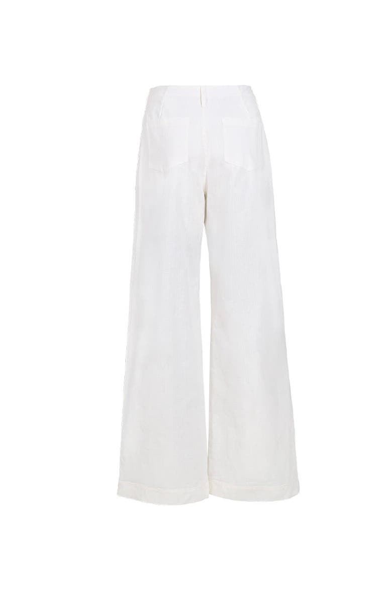 KIBYS Shell Tides Becca Wide Leg Pants, Alternate, color, Off White