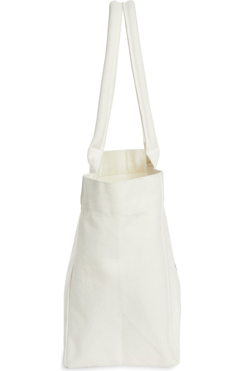 Isabel Marant Yenky Embroidered Logo Canvas Tote, Alternate, color, Red