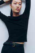 H&M Long-sleeved Cotton Top