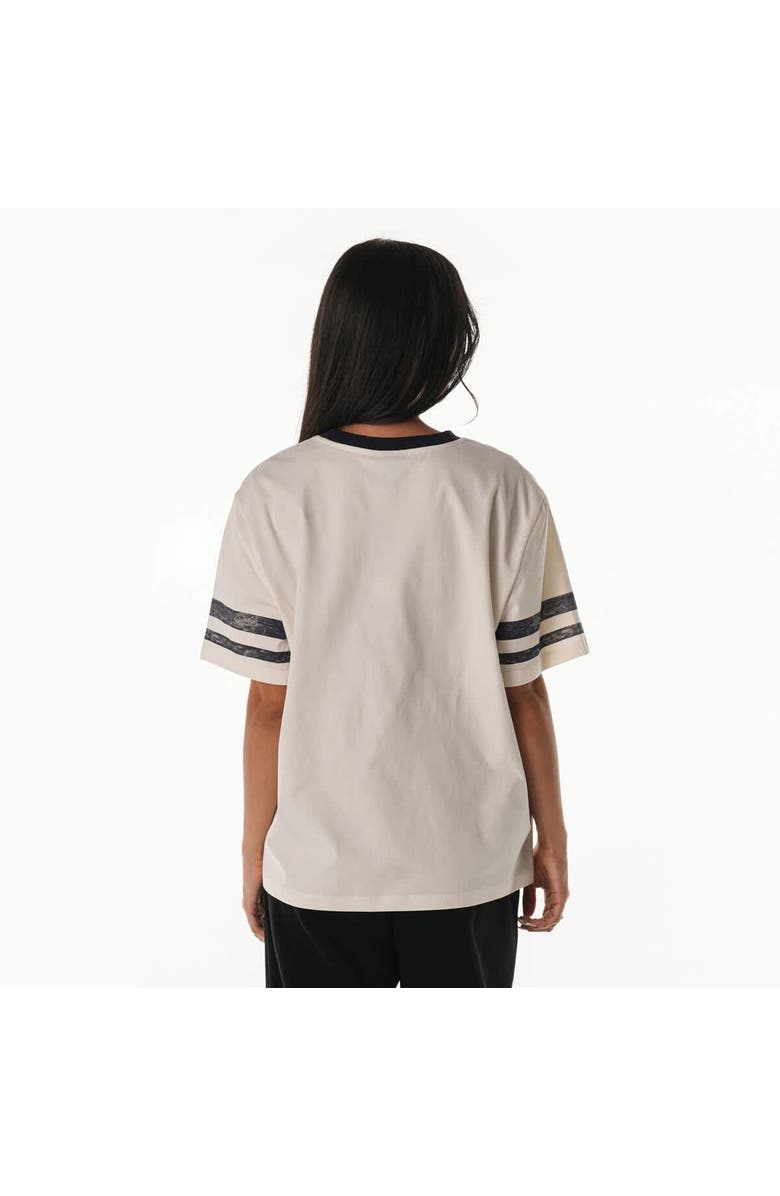 THE WILD COLLECTIVE Women's The Wild Collective Cream Dallas Cowboys Vintage Drop Shoulder Oversized Boyfriend T-Shirt, Alternate, color, Cream