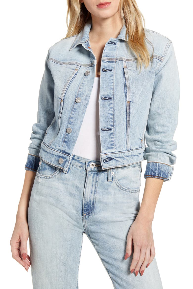 Seam Pocket Denim Jacket, Main, color, RETRO VENTURA