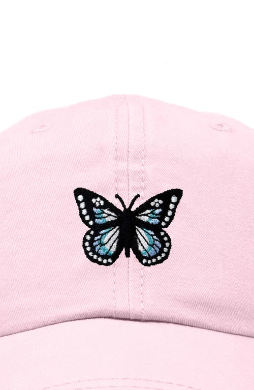 Dalix Butterfly Hat In Washed Pink