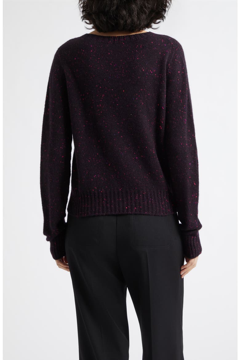 Cairn Donegal Cashmere Crewneck Sweater, Alternate, color, SLOE BERRY DONEGAL