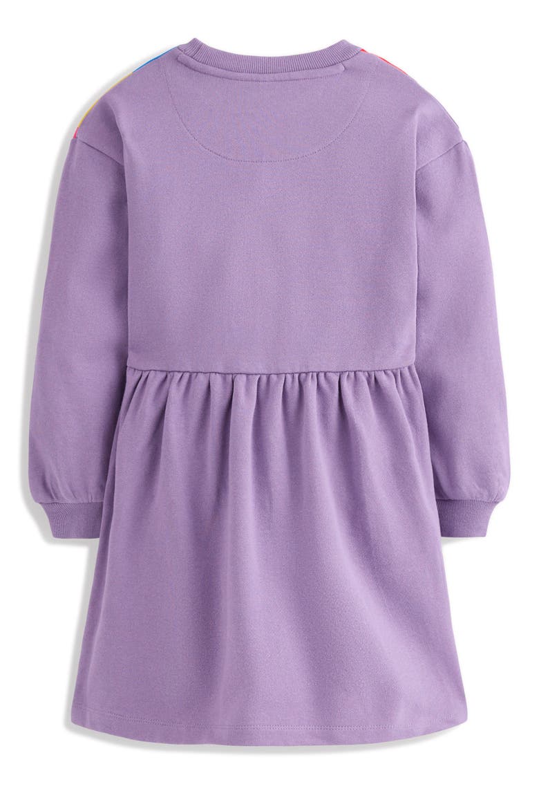 Kids' Drop Shoulder Sweatshirt Dress, Alternate, color, ASTER PURPLE SUNRAY