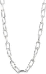 Nordstrom Textured Chain Link Necklace