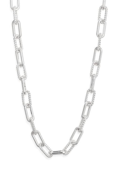 Nordstrom Textured Chain Link Necklace In Metallic
