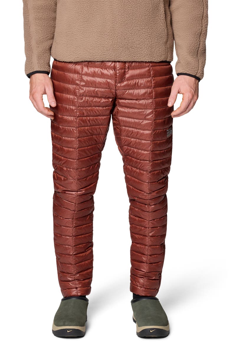 Ghost Whisperer Packable 800-Fill-Power Down Pants, Main, color, BOURBON BROWN