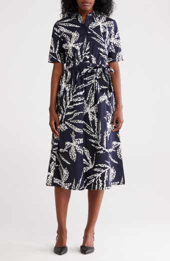 DKNY Short Sleeve Cotton Shirtdress