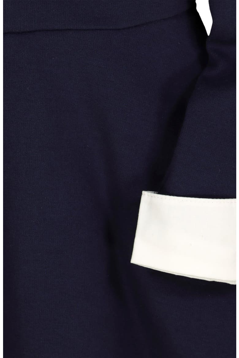 Girls' French Look Ponte Dress with Bow, Kids, Alternate, color, Navy