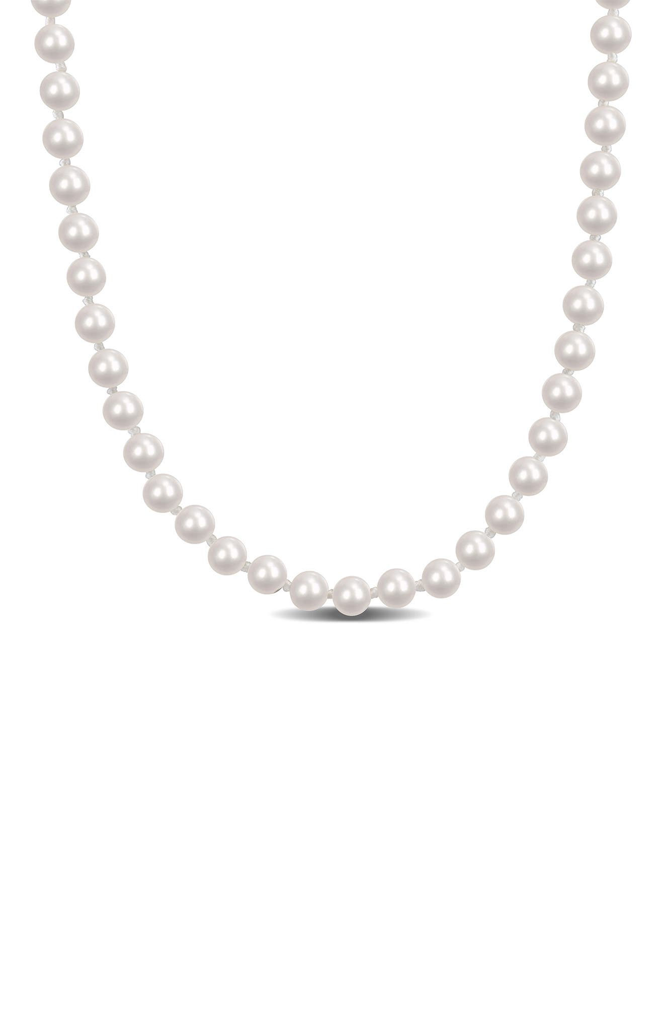 DELMAR 5-5.5mm Cultured Freshwater Pearl Necklace