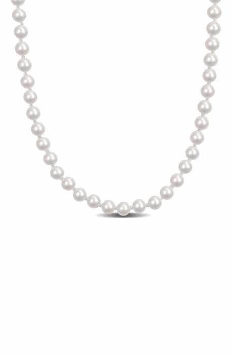 DELMAR 5-5.5mm Cultured Freshwater Pearl Necklace
