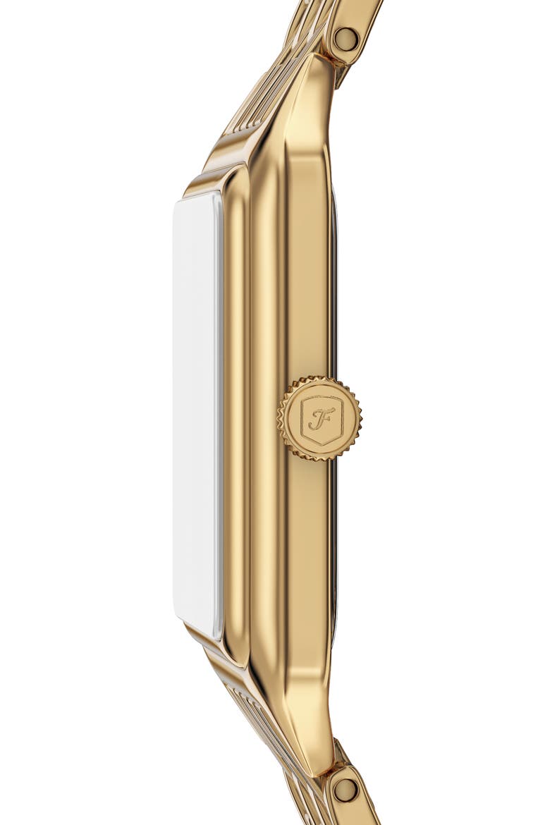 Raquel Bracelet Watch, 23mm x 38mm, Alternate, color, GOLD/ BLACK