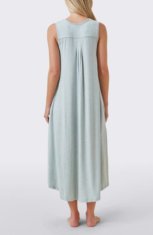 Papinelle Pleated Nightgown In Green