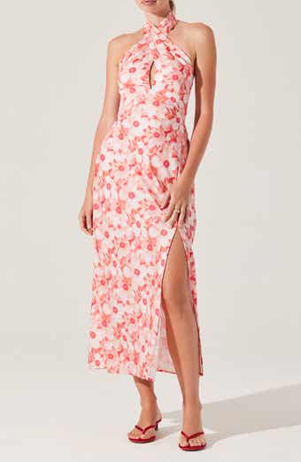 ASTR the Label Marisa Floral Print Halter Dress