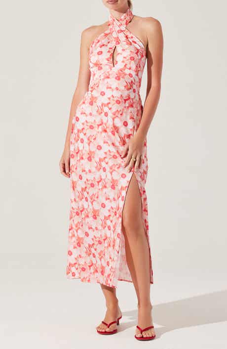 ASTR the Label Marisa Floral Print Halter Dress