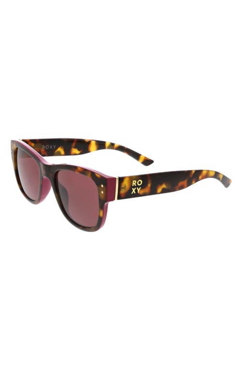 Roxy Midsize 52mm Square Sunglasses In Brown